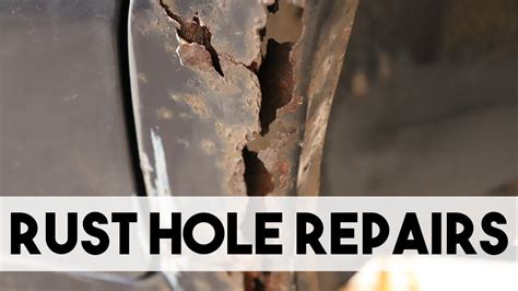 welding rust holes in sheet metal|repair rust on sheet metal.